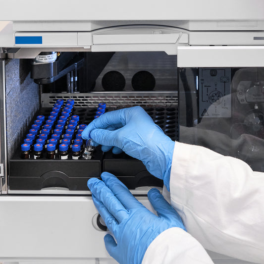 testing liquids in an hplc system